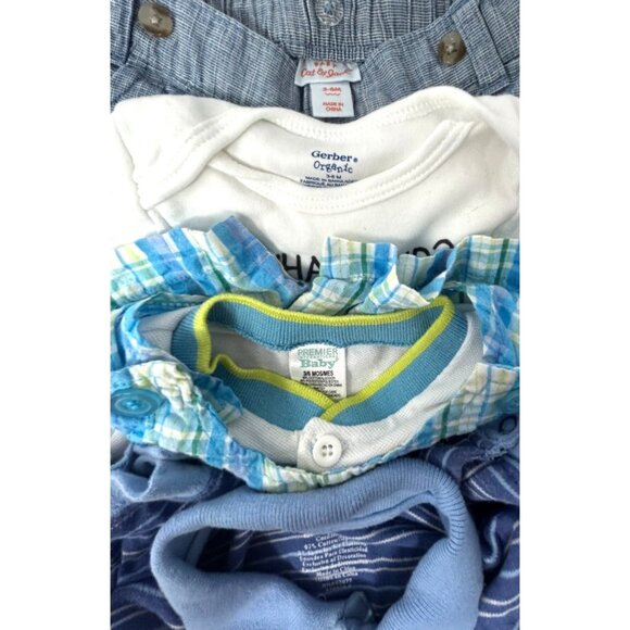 Baby Boy's - Bibbed Shorts & Shirt, Romper, Shorts & Body‎ Suit - Size 3-6 M - Picture 13 of 13